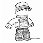 Friendly User-Generated Roblox Characters Coloring Pages 3