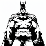 Fun Batman and Bat-Signal Coloring Pages 1