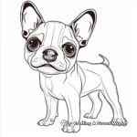 Fun Boston Terrier Puppy Coloring Pages 2
