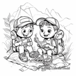 Fun-filled Camping Trip Coloring Pages 1