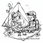 Fun-filled Camping Trip Coloring Pages 3