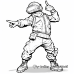 Fun Fortnite Emotes Coloring Pages 3
