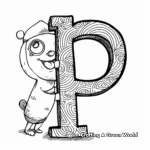 Fun Letter P Coloring Pages for Toddlers 2