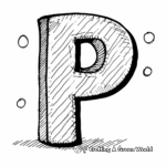 Fun Letter P Coloring Pages for Toddlers 4