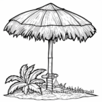 Fun Tiki Umbrella Coloring Pages 1