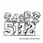 Fun with Numbers: Preschool Number Coloring Pages 1