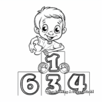 Fun with Numbers: Preschool Number Coloring Pages 3