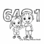 Fun with Numbers: Preschool Number Coloring Pages 4