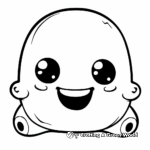 Funny Kawaii Emoji Coloring Pages 1