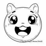 Funny Kawaii Emoji Coloring Pages 2