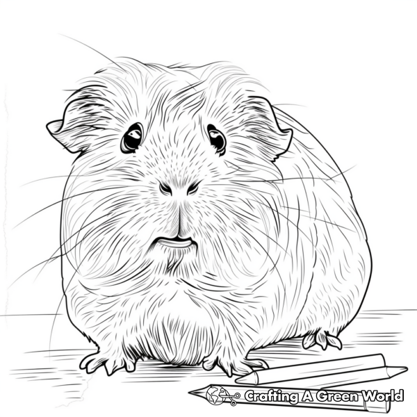 Guinea Pig Coloring Pages - Free &amp; Printable!