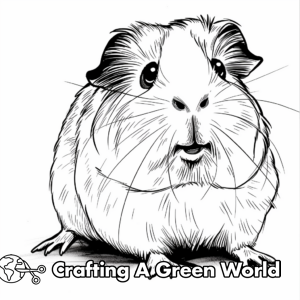Guinea Pig Coloring Pages - Free &amp; Printable!