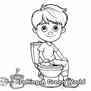 Potty Training Coloring Pages - Free &amp; Printable!