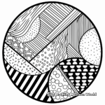 Geometric Circle Shape Coloring Pages 2