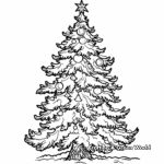 Glowing Christmas Tree Coloring Pages For Adults 4