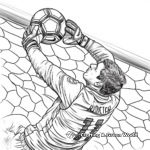 Goalkeeper Saving a Shot Coloring Pages 3