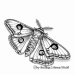 Gorgeous Cinnabar Moth Coloring Pages 1