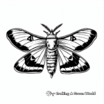 Gorgeous Cinnabar Moth Coloring Pages 2