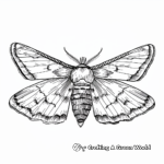 Gorgeous Cinnabar Moth Coloring Pages 4