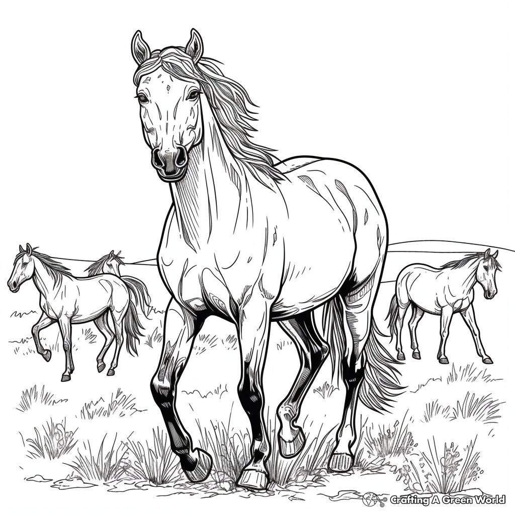 Realistic Wild Horse Horse Coloring Pages Realistic Wild Horse Horse Coloring Pages