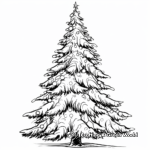 Grandiose Christmas Tree Coloring Pages 1