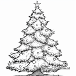 Grandiose Christmas Tree Coloring Pages 2