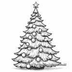 Grandiose Christmas Tree Coloring Pages 3