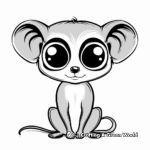 Gray Mouse Lemur Coloring Books for Kids 2