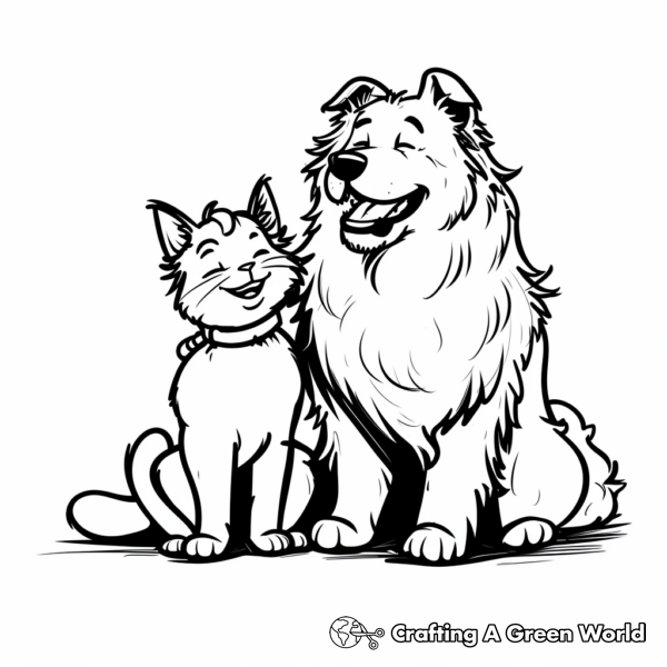 Great Pyrenees Coloring Pages - Free &amp; Printable!