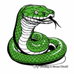 Green Anaconda Coloring Pages 4