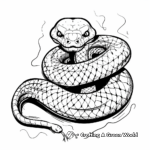 Halloween Themed Snake Coloring Pages 2