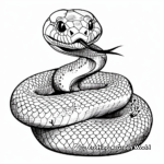 Halloween Themed Snake Coloring Pages 3