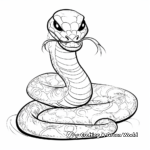 Halloween Themed Snake Coloring Pages 4