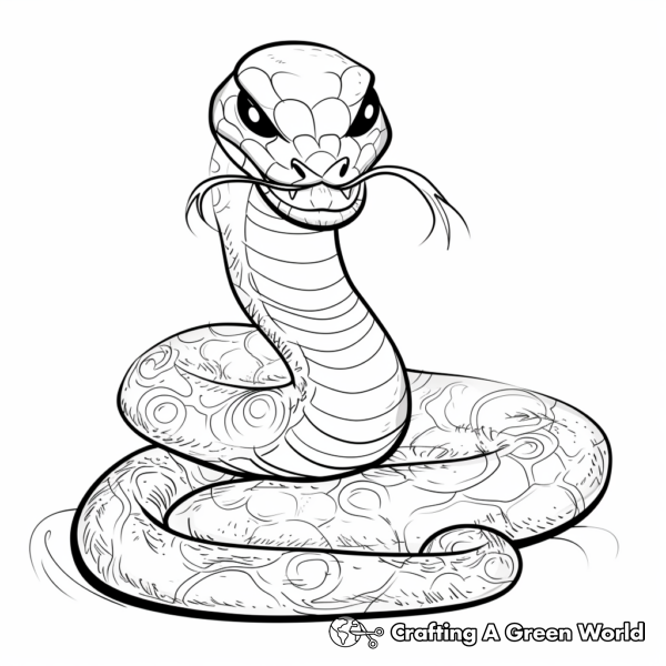 Scary Snake Coloring Pages - Free & Printable!