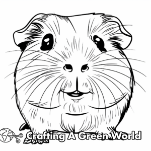Guinea Pig Coloring Pages - Free &amp; Printable!