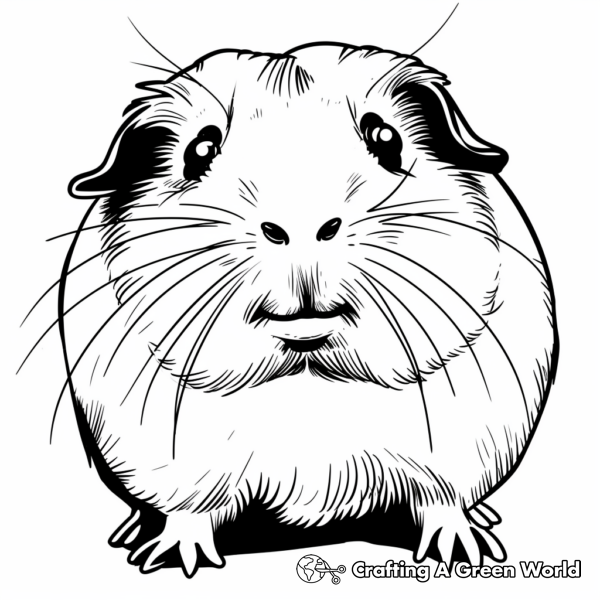 Guinea Pig Coloring Pages - Free &amp; Printable!