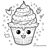 Happy Kawaii Ice-cream Coloring Pages 4