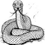 Haunted Cobra Snake Coloring Pages 3