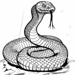 Haunted Cobra Snake Coloring Pages 4