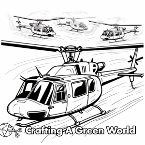 Helicopter Coloring Pages - Free &amp; Printable!