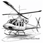 Historic Classic Helicopter Coloring Pages 3