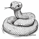 Horror Sea Snake Coloring Pages 1