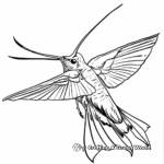 Hummingbird Hawk-moth Coloring Page for Nature Lovers 1