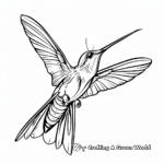 Hummingbird Hawk-moth Coloring Page for Nature Lovers 2