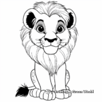 Illustrative Baby Lion King Coloring Pages 2