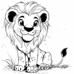 Illustrative Baby Lion King Coloring Pages 4