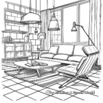 Interior Design Coloring Pages for Aspiring Architects 1