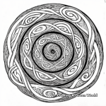 Intricate Celtic Spiral Coloring Pages 2
