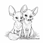 Intricate Fennec Fox Coloring Pages 4