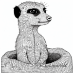 Intricate Meerkat Burrow Coloring Pages 1